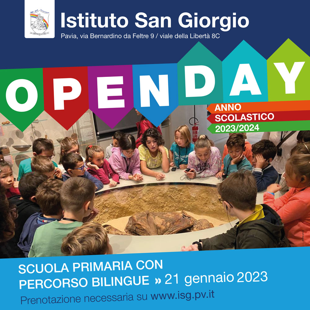 Open day scuola primaria Pavia - 21 gennaio 2023